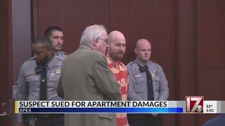 Apex shooting suspect sued by property owners