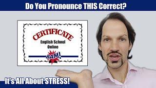 Certificate Pronunciation In English