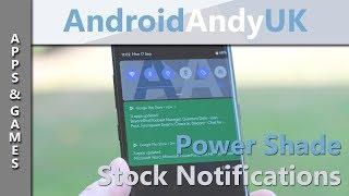 Get A Stock Notification Bar with Power Shade for Android [ No Root ]