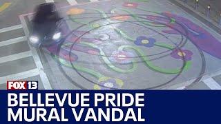 Bellevue Police seek pride mural vandal | FOX 13 Seattle