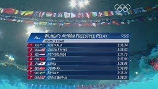 Women's 4 x 100m Freestyle Relay - Heats | London 2012 Olympics