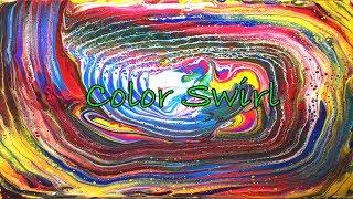 Acrylic  Fluid Pouring - DE33 - Colorful Swirls