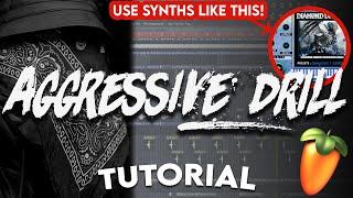 EASY GUIDE TO MAKING DARK AGGRESSIVE UK DRILL BEATS (UK Drill Tutorial - FL Studio)