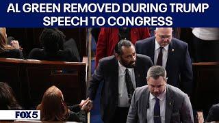 Al Green removed from House Chamber during President Trump's speech to joint session of Congress