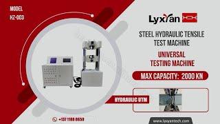 Steel hydraulic universal tensile strength testing machine supplier