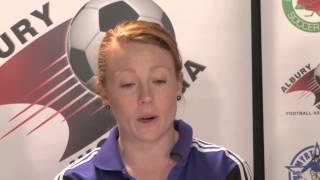 AWFA Press Conference   Women Rd21   Diamonds v Albury City