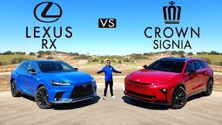 SIMILAR SIBLINGS?? -- 2025 Toyota Crown Signia vs. 2025 Lexus RX 350: Comparison