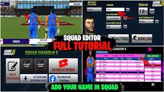 Game Changer 5 V3 Download Squad Editor  | How To Use Squad Editor in Game Changer 5 Full Tutorial|