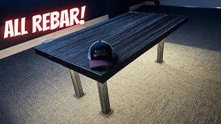 Shop welding an awesome REBAR table!