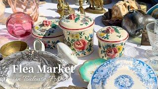 Flea Market & Toulouse Vlog | Introducing my purchases | French classic Food  /Antique tableware