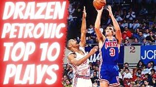 DRAZEN PETROVIC TOP 10 PLAYS OF CAREER!