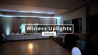 Wireless Uplight Setup | V show uplights