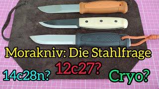 Morakniv: Die Stahlfrage. Welcher Stahl in welchem Messer?