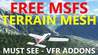 MSFS | FREE High Res Swiss DEM Add-On Scenery Terrain Mesh - Perfect for Incredible VFR!