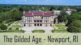 Aerial Drone / Film: Gilded Age Mansions - Newport, Rhode Island - Breakers, Elms, Rosecliff & More