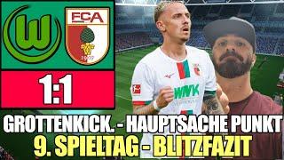 VFL WOLSBURG VS. FCA (1:1) | SEHR PASSIVER FCA PUNKTET ERSTMALS AUSWÄRTS! | BUNDESLIGA 9. SPIELTAG