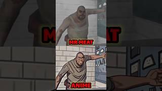 Mr Meat Vs Anime   #shorts #anime #grannytroll #trollface #mrmeat