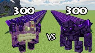 300 Ender Guardian Vs 300 Ender Golem |Minecraft|