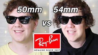 Ray-Ban Wayfarer 50mm vs 54mm Original Classic RB2140 (Comparison)