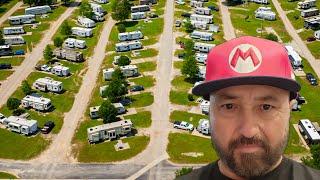I have lived in an RV park for 7 years.  Cheap living solution 