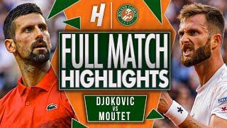 Novak Djokovic vs Corentin Moutet - FULL Match Highlights | Roland Garros 2025