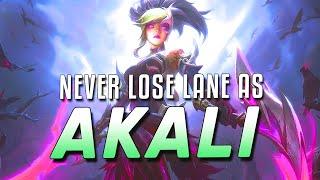 The Secrets to NEVER Losing LANE as AKALI