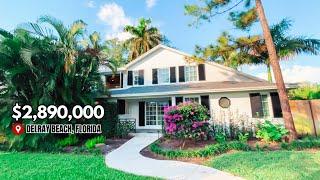 LUXURY HOME TOUR IN DELRAY BEACH FLORIDA | LARGE YARD AND POOL (NO HOA) | DELRAY BEACH REALTOR