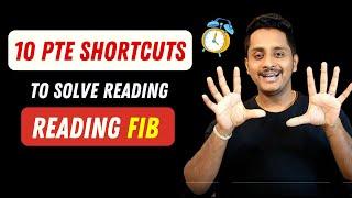 10 Shortcuts to Solve Reading Fill in the Blanks in 1 Minute | Skills PTE Academic