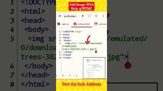 Add Photo with IMG Tag//HTML coding#viral #html ##shorts