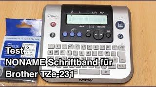 Test NONAME Schriftband für Brother TZe-231 | Tze Schriftband | Brother Schriftband