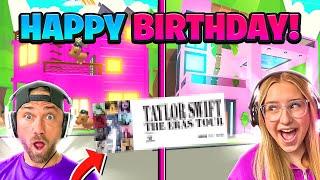 Cammy's Birthday SURPRISE! Adopt Me Barbie Dream House Build Challenge!