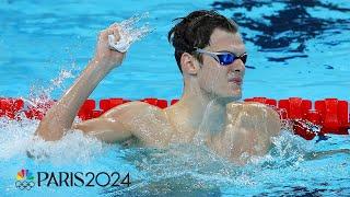 Hubert Kos displays FINISHING POWER in 200m backstroke final victory | Paris Olympics | NBC Sports