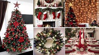 100+ TRADITIONAL CHRISTMAS DECORATIONS 2024 - CHRISTMAS DECOR TRENDS 2024 - CHRISTMAS TREE IDEAS