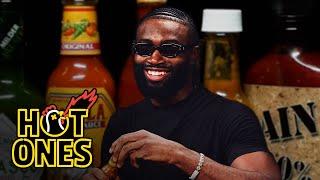 Jaylen Brown Goes Killer Whale Mode While Eating Spicy Wings | Hot Ones