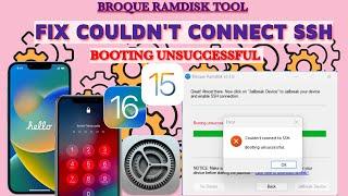 Broque Ramdisk SSH Connection Error: How to resolve booting unsuccessful | Free iCloud bypass tool