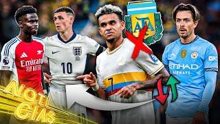 GREALISH escoge a LUIS DÍAZ; 'MEJOR' que FODEN y SAKA | Cambio en COLOMBIA ¿por QUEJA de ARGENTINA?