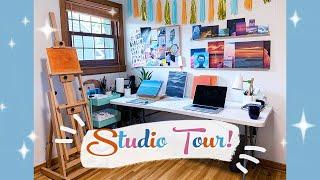 Art Studio Tour! - My Painting Space