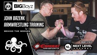 John Brzenk Armwrestling Training | Behind The Scenes