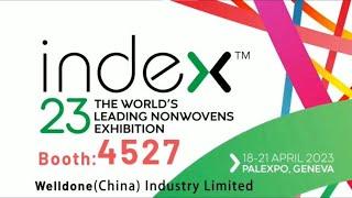 Invitation: Index 23 The World's Leading Nonwovens Exhibition-Booth: 4527
