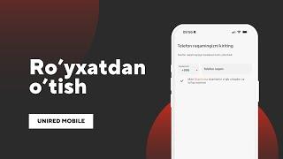 Ro'yxatdan o'tish | Unired Mobile