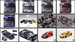 Hot Wheels Mustang Silver Series, Hot Wheels Advan Diorama Set, Mini GT Red Bull Pit Crew Set