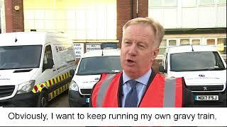 Mark Thurston of HS2 Ltd with Honest Subtitles by Stop HS2