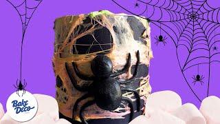 Halloween Marshmallow Web Cake