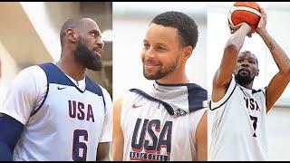 Team USA Basketball Practice In Training Camp With LeBron James & Stephen Curry! 2024 Team USA