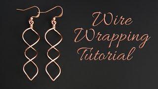 Double Helix Spiral Earrings Tutorial - Beginner Wire Wrapping Jewelry Project