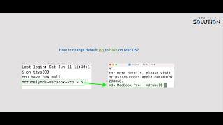 How To Switching from zsh to bash on Mac OS