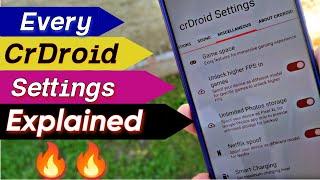 Every CrDroid Settings Explained || Android 13