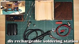 DIY rechargeable soldering station for hako T12 style soldering-irons