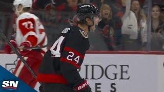 Dylan Cozens Wires Home Power-Play Marker For First Goal As A Senator