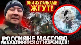 ВСПЛЫЛИ ЖУТКИЕ ВИДЕО! КОРЕЙЦЕВ ПУТИНА УТИЛИЗИРУЮТ СВОИ ЖЕ! СКРЫВАЮТ ЛИЦА!